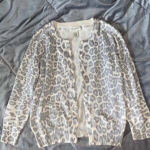 •banana republic leopard print cardigan•